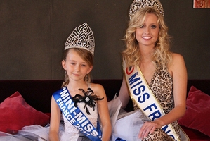 Oceane Scharre, 10, was elected Mini-Miss France 2011. Photo / AP