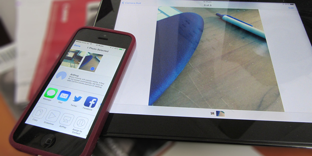 iOS 7 on iPhone 5 and iPad 4.