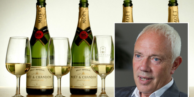 Bob Parker charged five servings of Moet to his ratepayer funded credit card while in Seoul. Photo / NZ Herald