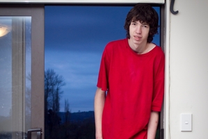 Jonty Butterfield, 19, could be the tallest man in New Zealand. Photo / Natalie Slade