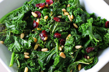 Sauteed kale with cranberries and pine nuts.Photo / Thinkstock