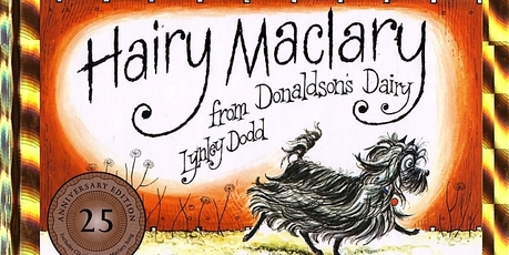 Lynley Dodd's classic Hairy Maclary was fifth on the kids' book charts.