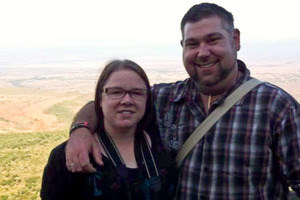 Andrew McLaren, pictured here with wife Kathy, had been spending time between Narobi and Kerikeri for a natural health products company.
