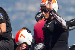 The look on Dean Barker's face says it all. Photo / Brett Phibbs
