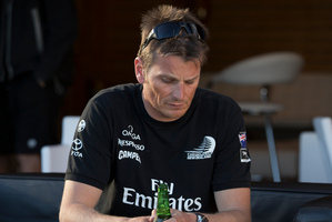 Barker's team was winning, well, until Oracle got their act together. He did all that he could. Photo / Brett Phibbs