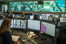 The control room at the Joint Transport Operations Centre at Smales Farm on Auckland's North Shore. Picture / Ted Baghurst