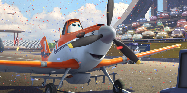Dusty, voiced by Dane Cook, in a scene from the animated film, Planes.