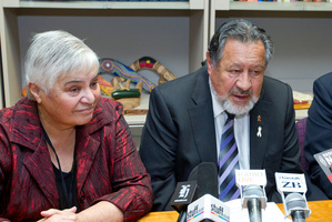 Tariana Turia and Pita Sharples. Photo / Mark Mitchell