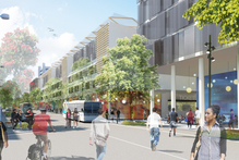 A city council artist's impression of the future for Manukau's Putney Way.