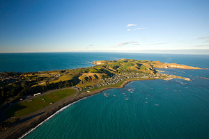 The Kaikoura coastline.