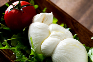 Mozzarella Treccia, a plaited version of Bocconcini Nodino, created by Italian cheese maker Massimiliano De Caro at Il Casaro. Photo / Babiche Martens