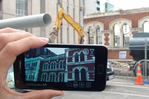 The CityViewAR app also works on smartphones, as well as Google Glass.