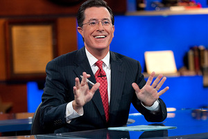Stephen Colbert in The Colbert Report. Photo / AP