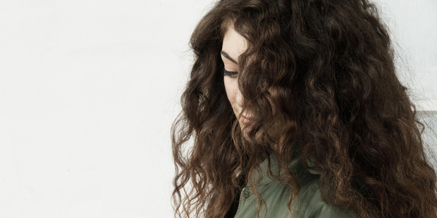 Lorde on the cover artwork of her new single 'Team'.