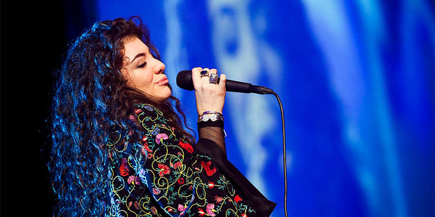 Lorde performing at Vector Arena. Photo / Chris Loufte