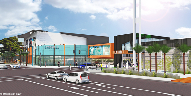 An artist's impression on an upgraded LynnMall. Photo / Supplied