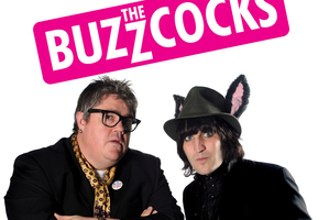 Comedians Phill Jupitus and Noel Fielding. Photo / Supplied