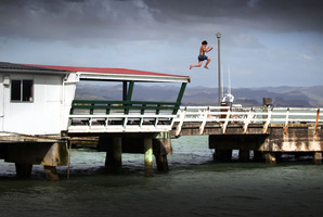 The attack happened at Kawhia Jetty. Photo / Doug Sherring