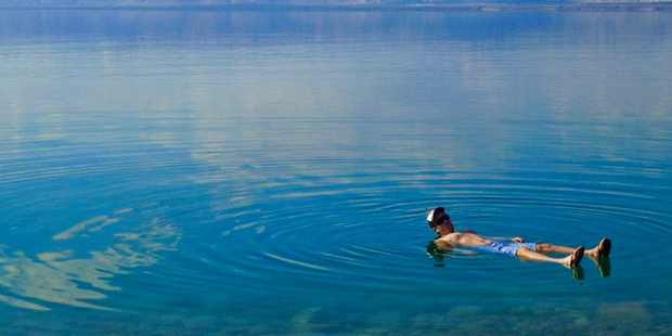 Resorts overlook the Dead Sea, where you can float on your back until the high salt levels make you itch. Photo / Rebecca Savage