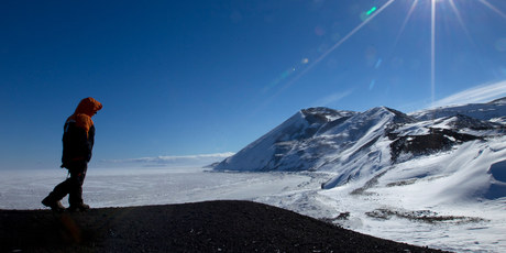 A view of McMurdo Sound from Hut Pt. Photo / Alan Gibson