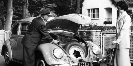 The Beetle had its boot in the front, and its design inspired the Karmann Ghia and the Type 181.