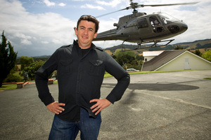 The CEO of Kim Dotcom's Mega venture, Tony Lentino, met the German entrepreneur at his home airstrip. Photo / Michael Craig
