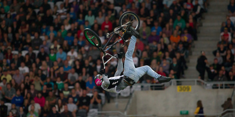 Jed Mildon in action. Photo / Shane Rice