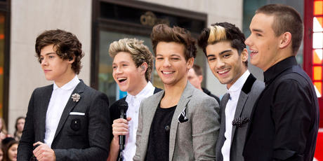One Direction members, from left, Harry Styles, Niall Horan, Louis Tomlinson, Zayn Malik and Liam Payne.Photo / AP