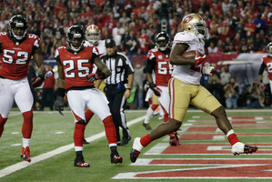 Despite his match-winning antics, Gore was hit with a US$10,500 ($12,400) fine for wearing his socks too low. Photo / AP