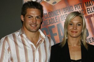 Richie McCaw and Hayley Holt were an item three years ago. Photo / Bradley Ambrose