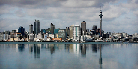 Auckland city's beautiful skyline. Photo / Greg Bowker