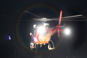 The girl was flown to Whakatane with back injures. Photo / APN