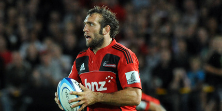 Adam Whitelock is a steady player with excellent defence, but he lacks Zac Guildford's speed. Photo / NZPA