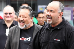 Pita Sharples and Te Ururoa Flavell in 2008. File photo / NZPA