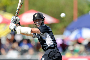 Kane Williamson's unbeaten 145 surpassed Scott Styris' 2003 mark. Photo / AP