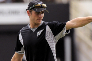 Kane Williamson's unbeaten 145 in New Zealand's victory over South Africa in Kimberley this morning ensured he pinched a record from Northern Knights team-mate Scott Styris. Photo / AP