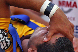 Yow Yeh suffered a horror ankle fracture in round four last March. Photo / Getty Images
