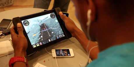 Audojo is designed to let iPad users play games with joysticks and trigger buttons. Photo / Supplied