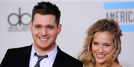 Michael Buble and Luisana Lopilato. Photo/AP