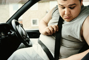 Obese people are up to 80 per cent more likely to die in a car crash compared with people of normal weight, researchers say.Photo / Thinkstock