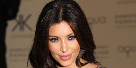 Kim Kardashian at the launch of her fashion Kollection. Photo/AP