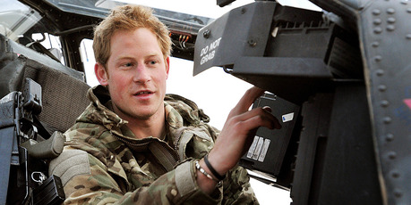 Prince Harry on duty in Afghanistan. Photo/AP