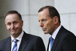 John Key and Tony Abbott hold a joint press conference. Photo / Getty Images