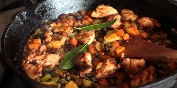 Chicken Agrodolce. Photo / Doug Sherring