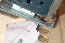 Cut teeth step 2. Photo / Doug Sherring