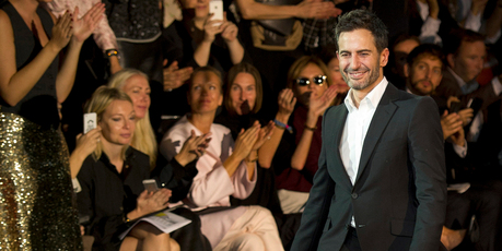 Fashion designer Marc Jacobs acknowledges applause following the presentation of the ready-to-wear Spring/Summer 2014 fashion collection he designed for Louis Vuitton.Photo / AP