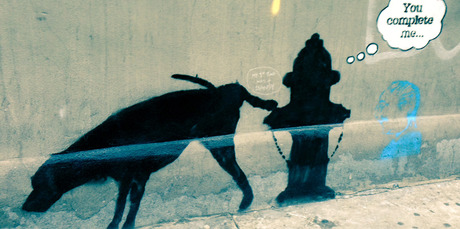 Graffiti by the secretive British artist Banksy is shown, in New York. Photo / AP