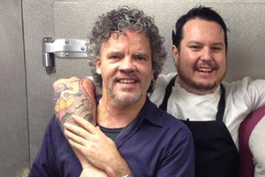 Auckland-born chef Matt Lambert (above right), pictured with Kiwi culinary icon Peter Gordon.