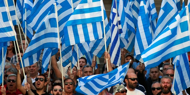 The actions of the far-right Golden Dawn party led to the arrests of several leaders, including Christos Pappas. Photo / AP