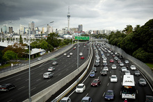 Rush hour traffic heads out of Auckland City towards the North Shore. Photo / Dean Purcell